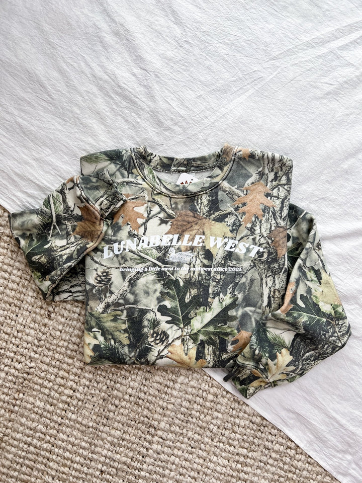 LW Duck Camo Crewneck - Lunabelle West