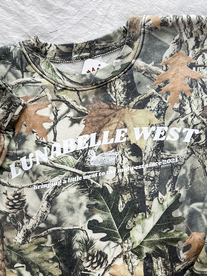 LW Duck Camo Crewneck - Lunabelle West