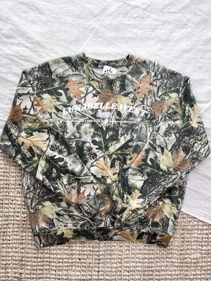 LW Duck Camo Crewneck - Lunabelle West