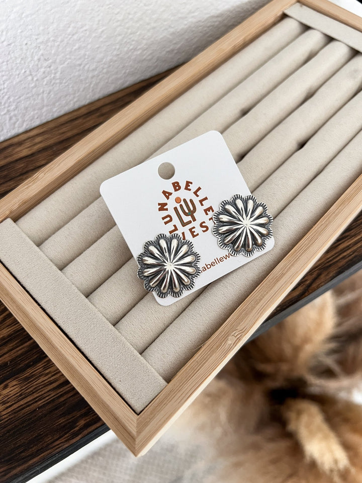 Jenna Sterling Silver Earrings - Lunabelle West