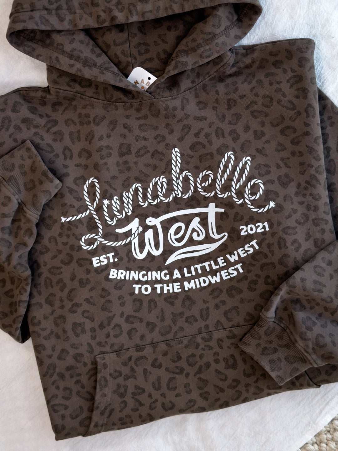 LW Logo Leopard Hoodie - Lunabelle West