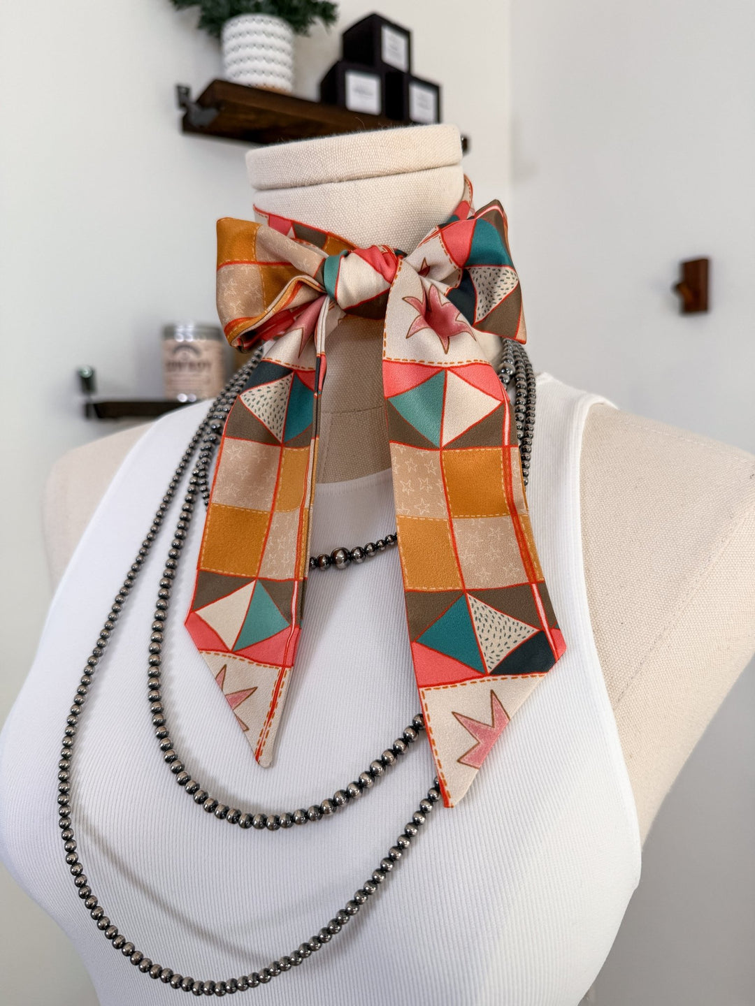 Vintage Patchwork Twilly - Lunabelle West