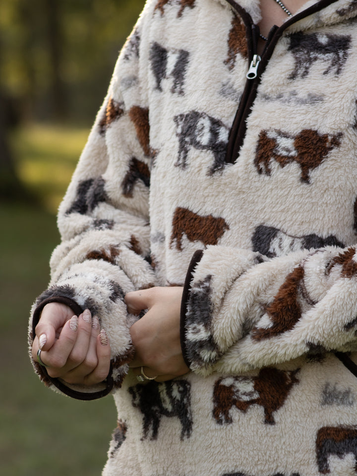 Cattle Country Sherpa Pullover