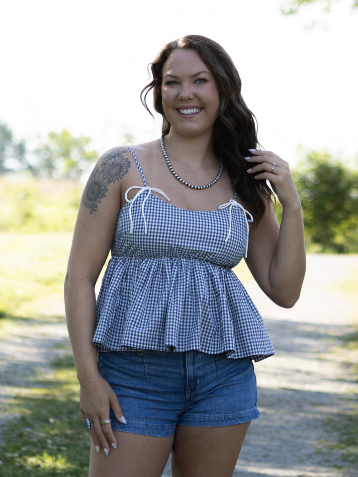 Talia Gingham Tank