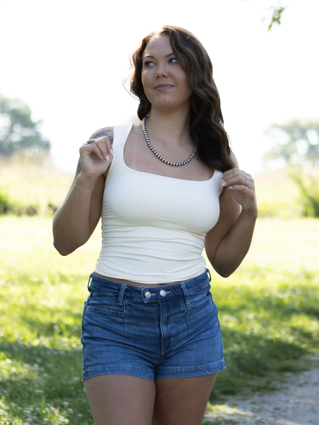 Remy Shirred Tank