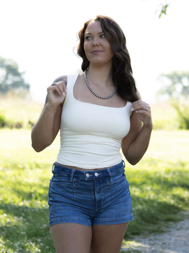 Remy Shirred Tank