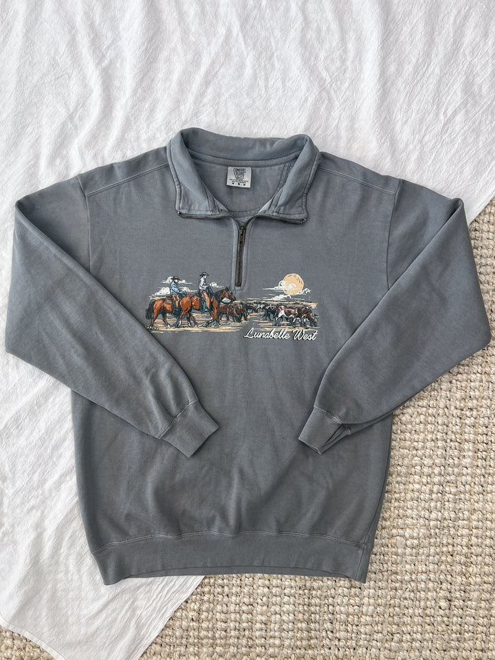 Roundup Quarter Zip - Lunabelle West