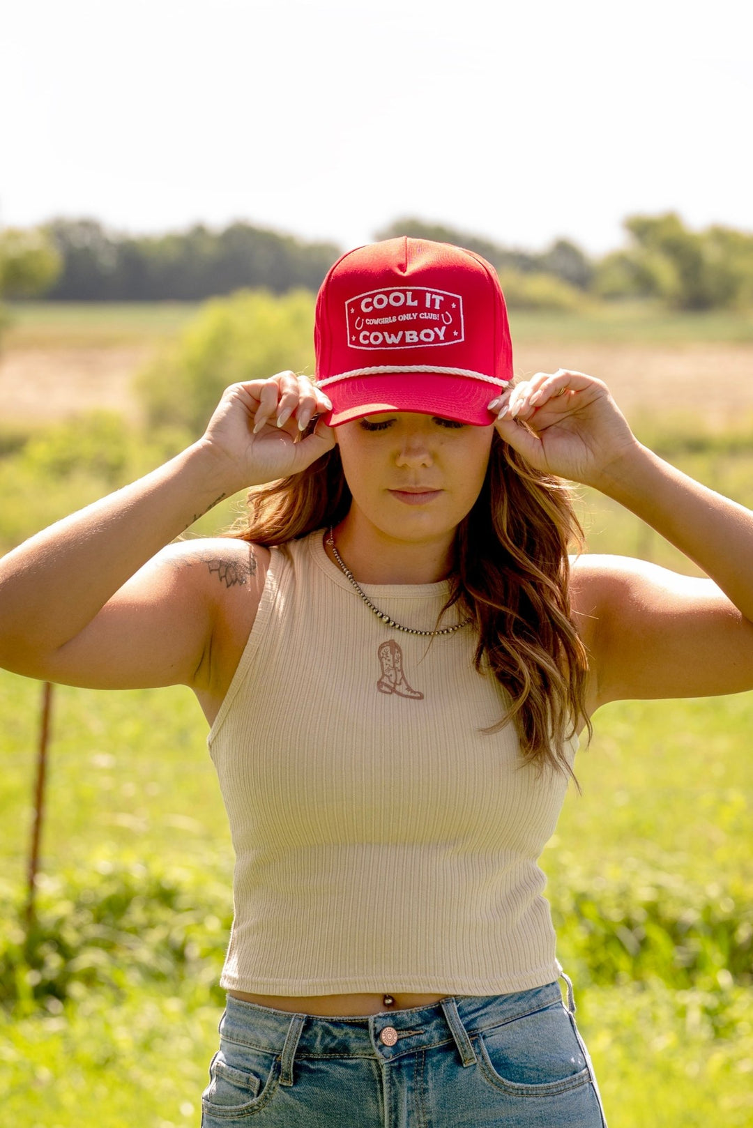 Cool It Cowboy Trucker Hat - Lunabelle West