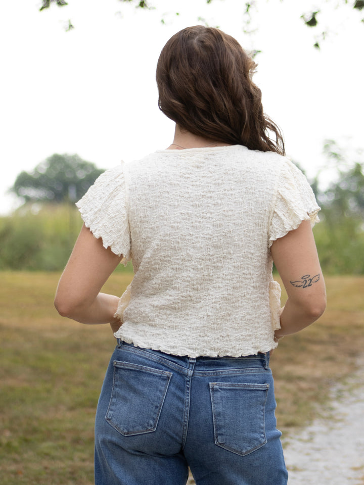 Clara Textured Top