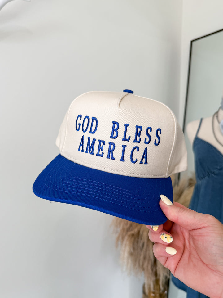 God Bless America Trucker Hat