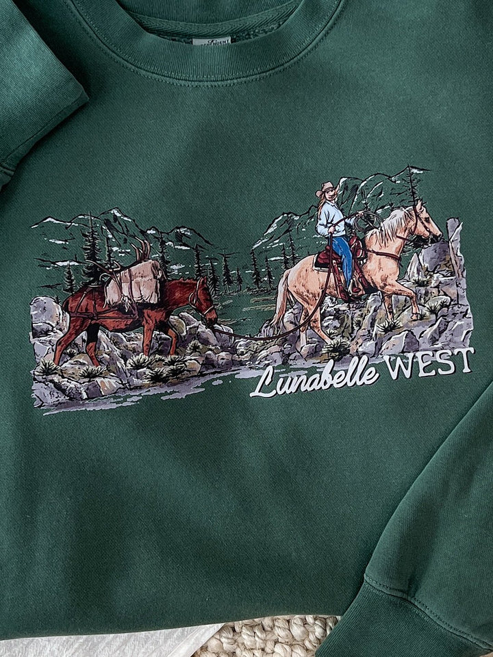 Mountain Trails Crewneck - Lunabelle West