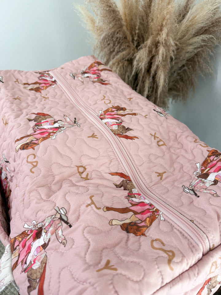 Calico Quilted Duffle Bag