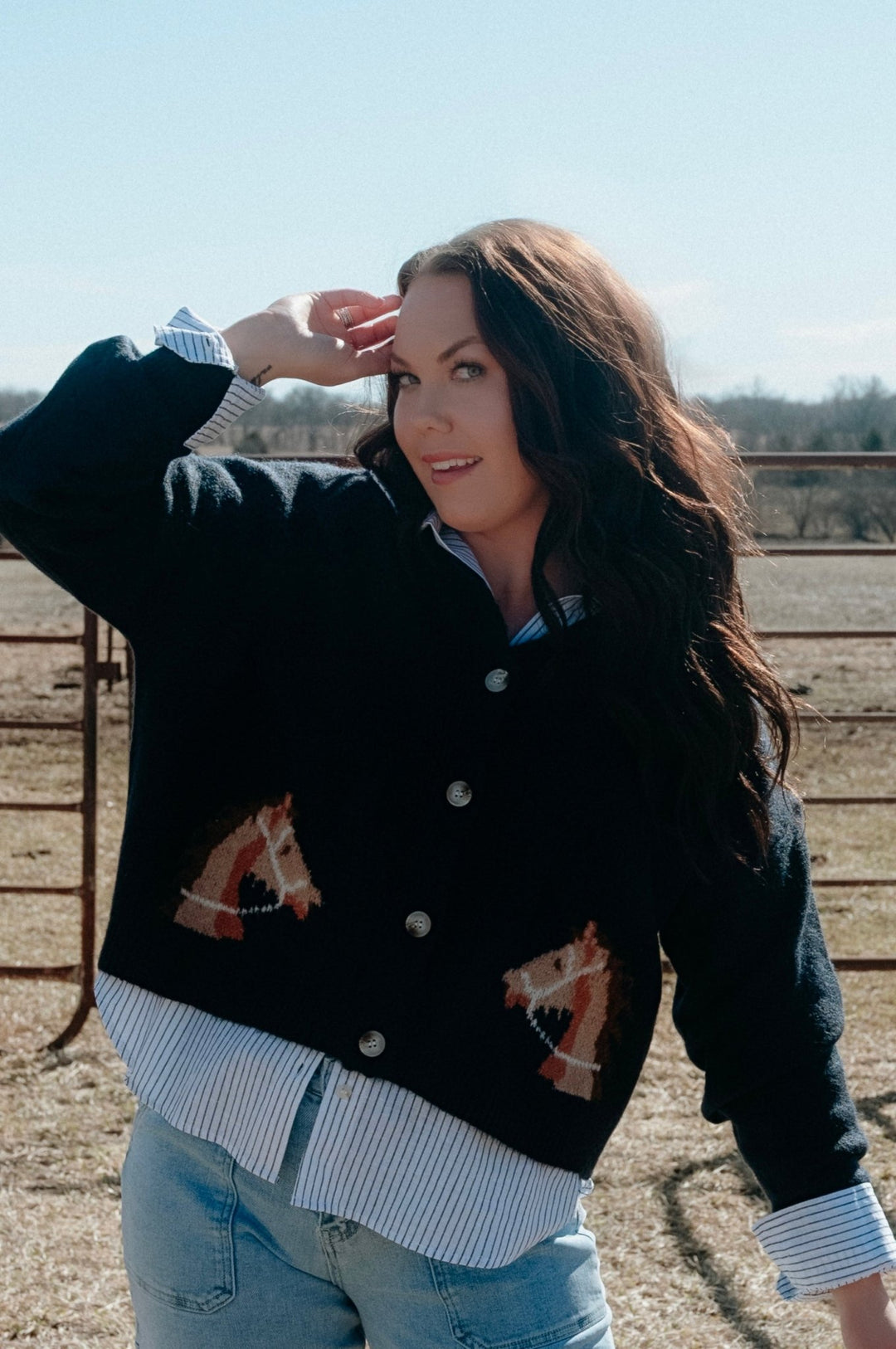 Equestrian Dream Cardigan - Lunabelle West