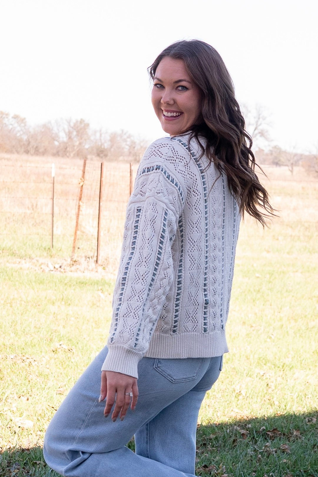 Finn Cable Knit Sweater - Lunabelle West