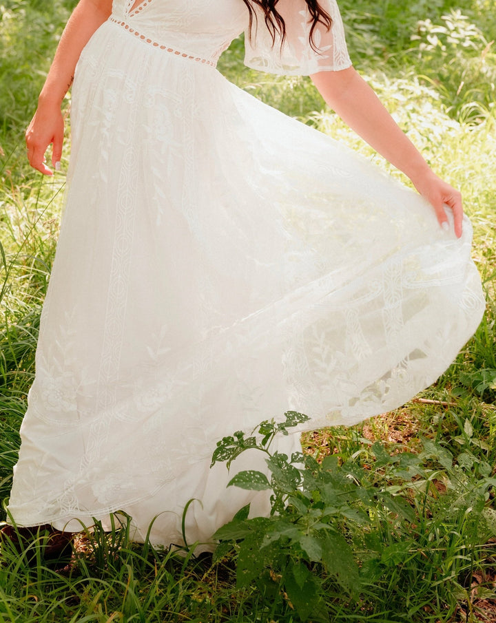 Somerset Eyelet Dress - Lunabelle West