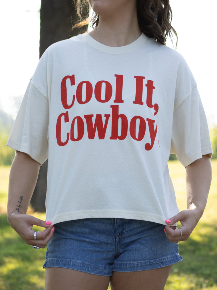Cool It Cowboy Boxy Tee