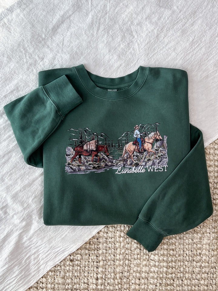 Mountain Trails Crewneck - Lunabelle West