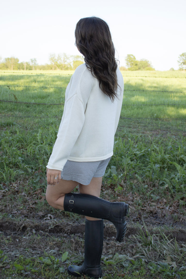 American Flag Knit Top