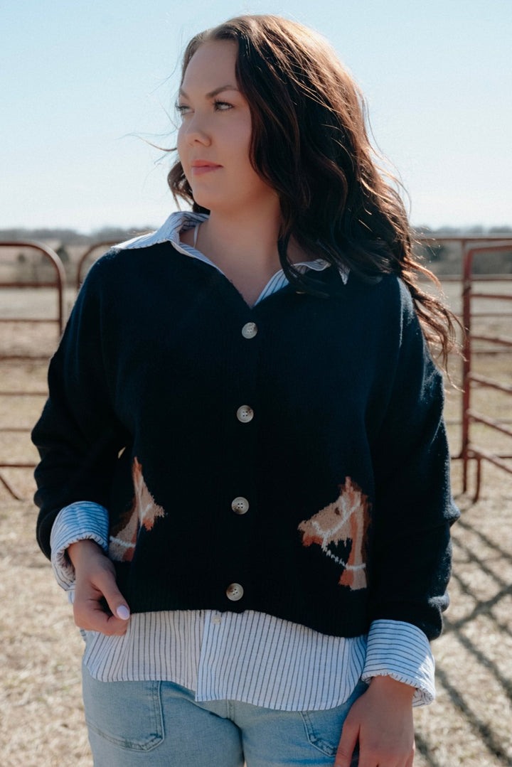 Equestrian Dream Cardigan - Lunabelle West