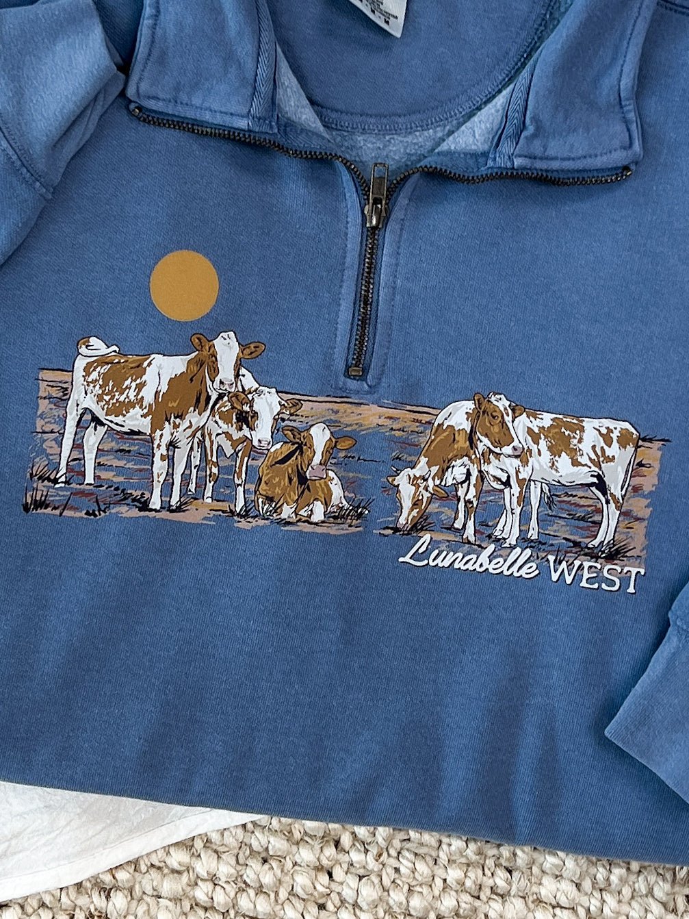 Miss Bessie Quarter Zip - Lunabelle West