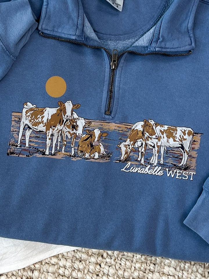 Miss Bessie Quarter Zip - Lunabelle West
