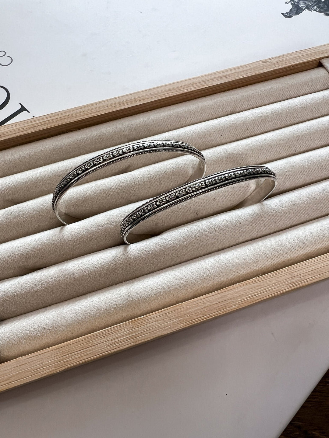 Floral Sterling Silver Cuff - Lunabelle West