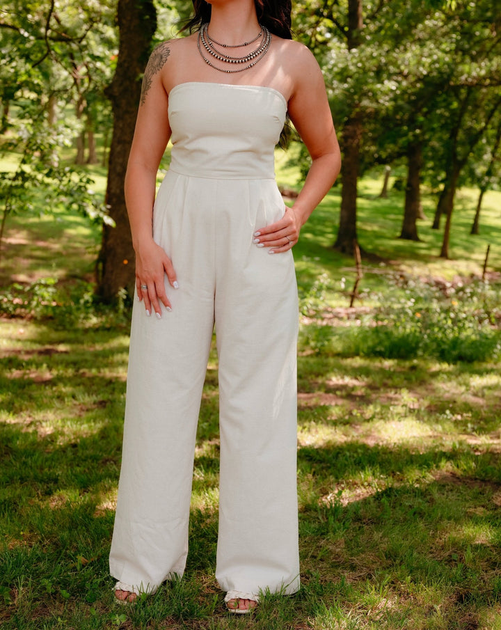 Sutter Creek Linen Jumpsuit - Lunabelle West