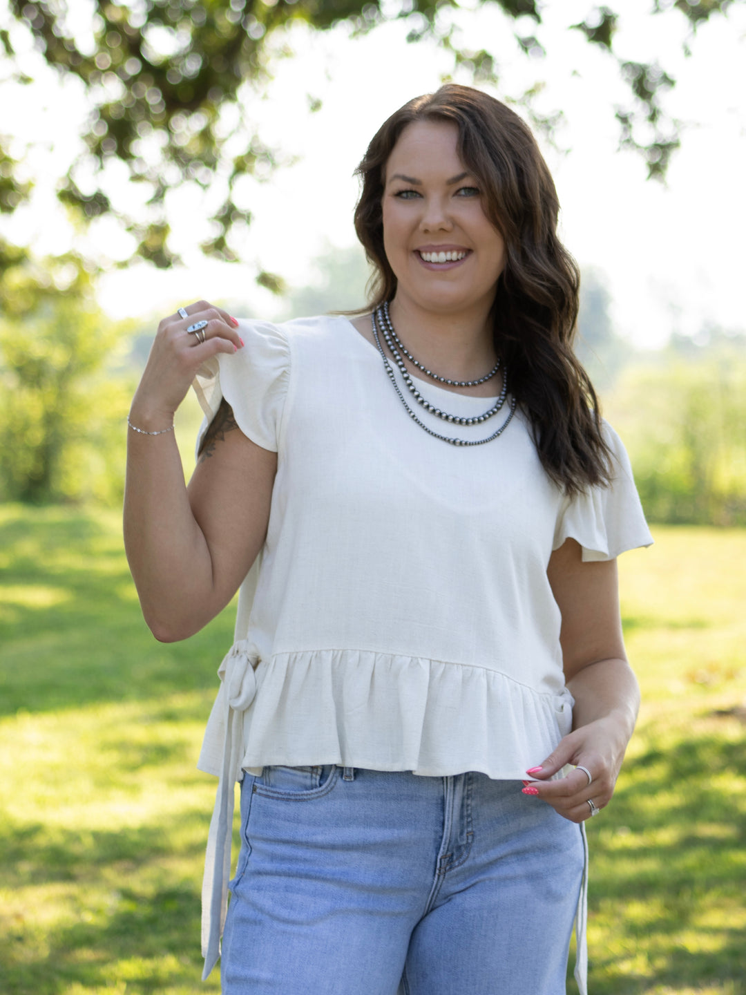 Laurel Flutter Sleeve Top
