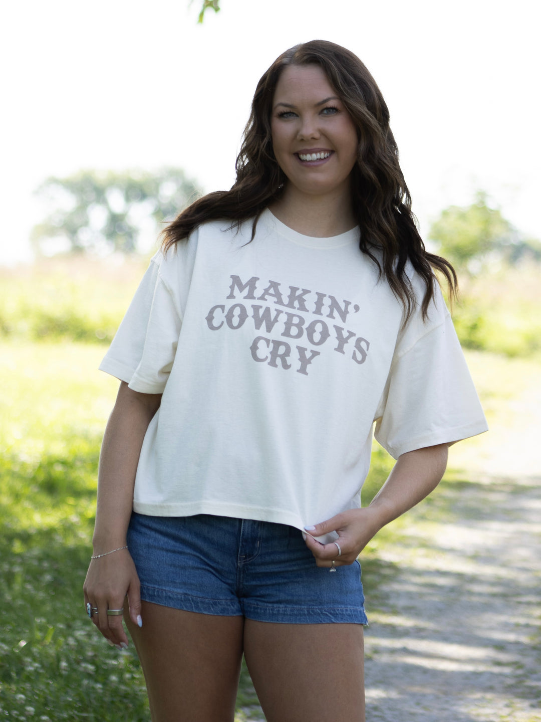 Makin' Cowboys Cry Boxy Tee