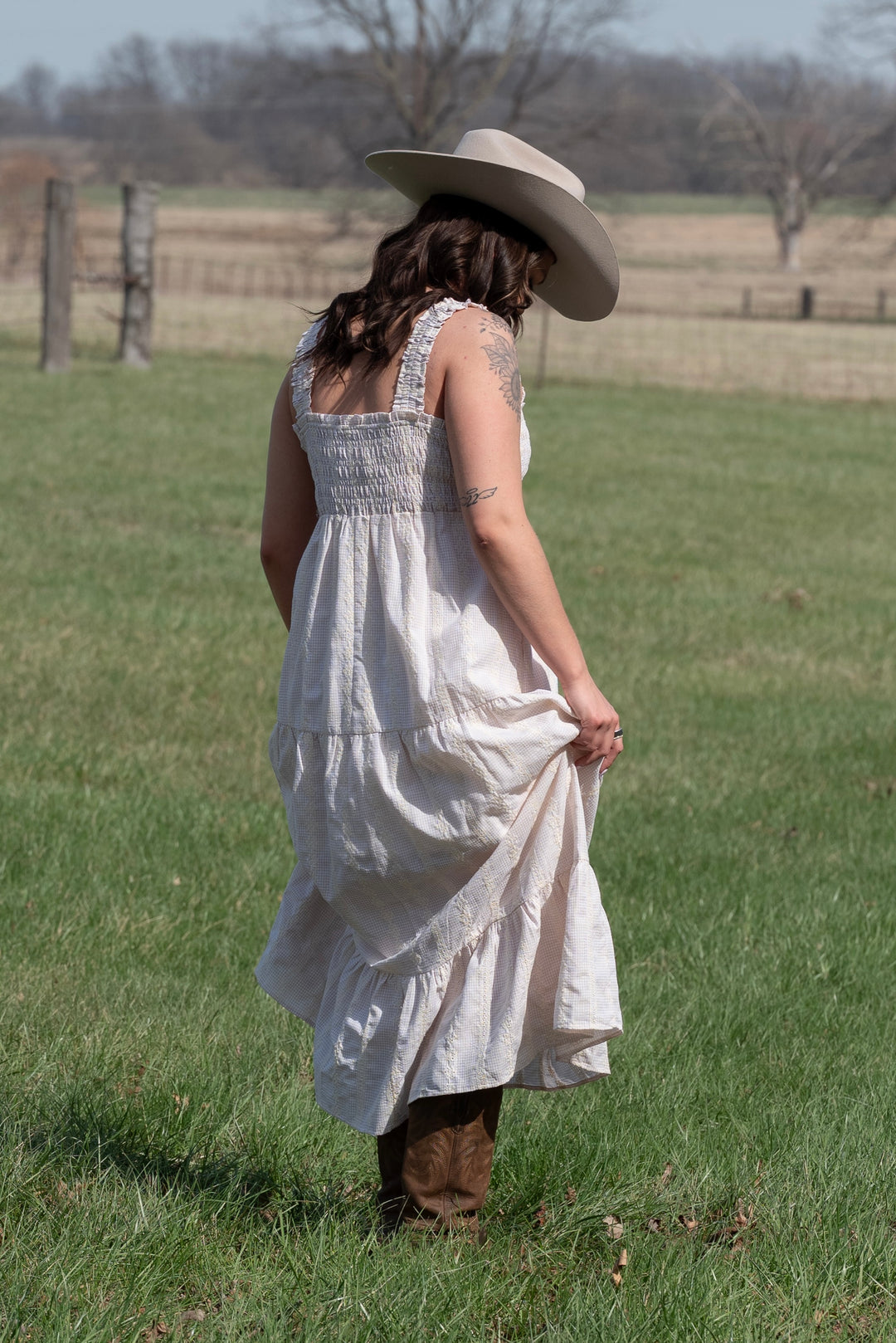 Laurel Gingham Maxi Dress