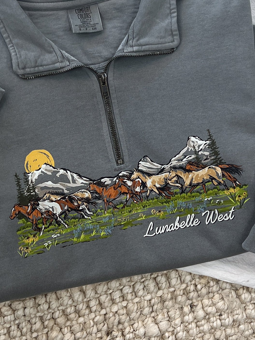 Mustang Run Quarter Zip - Lunabelle West