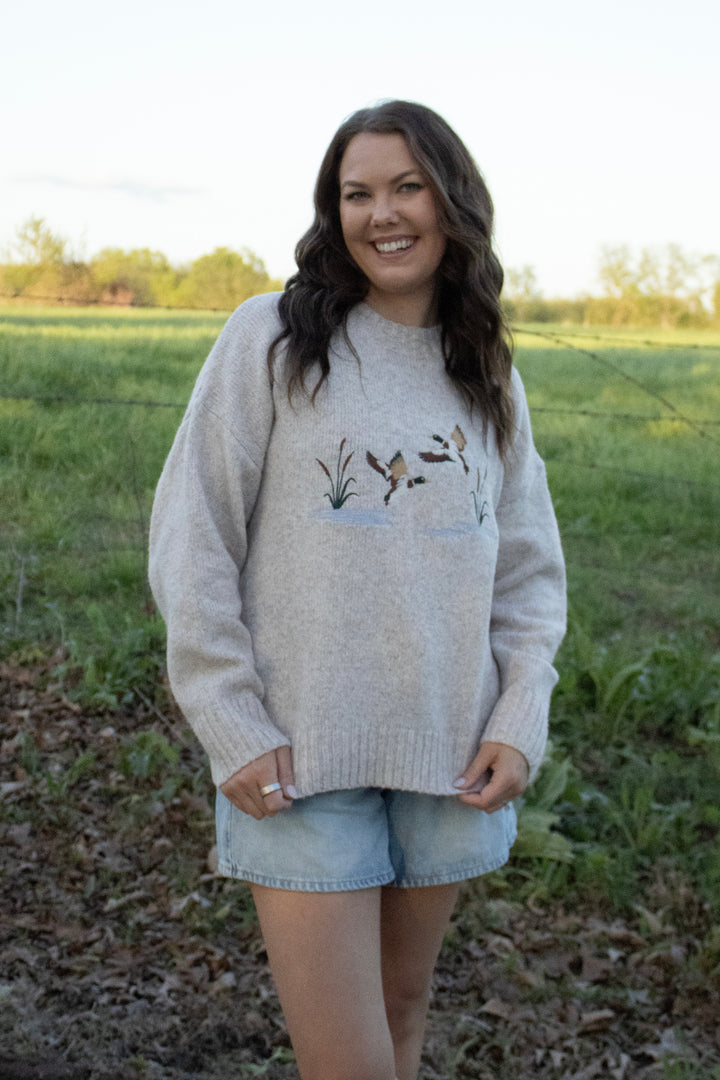 Mallard In Flight Sweater