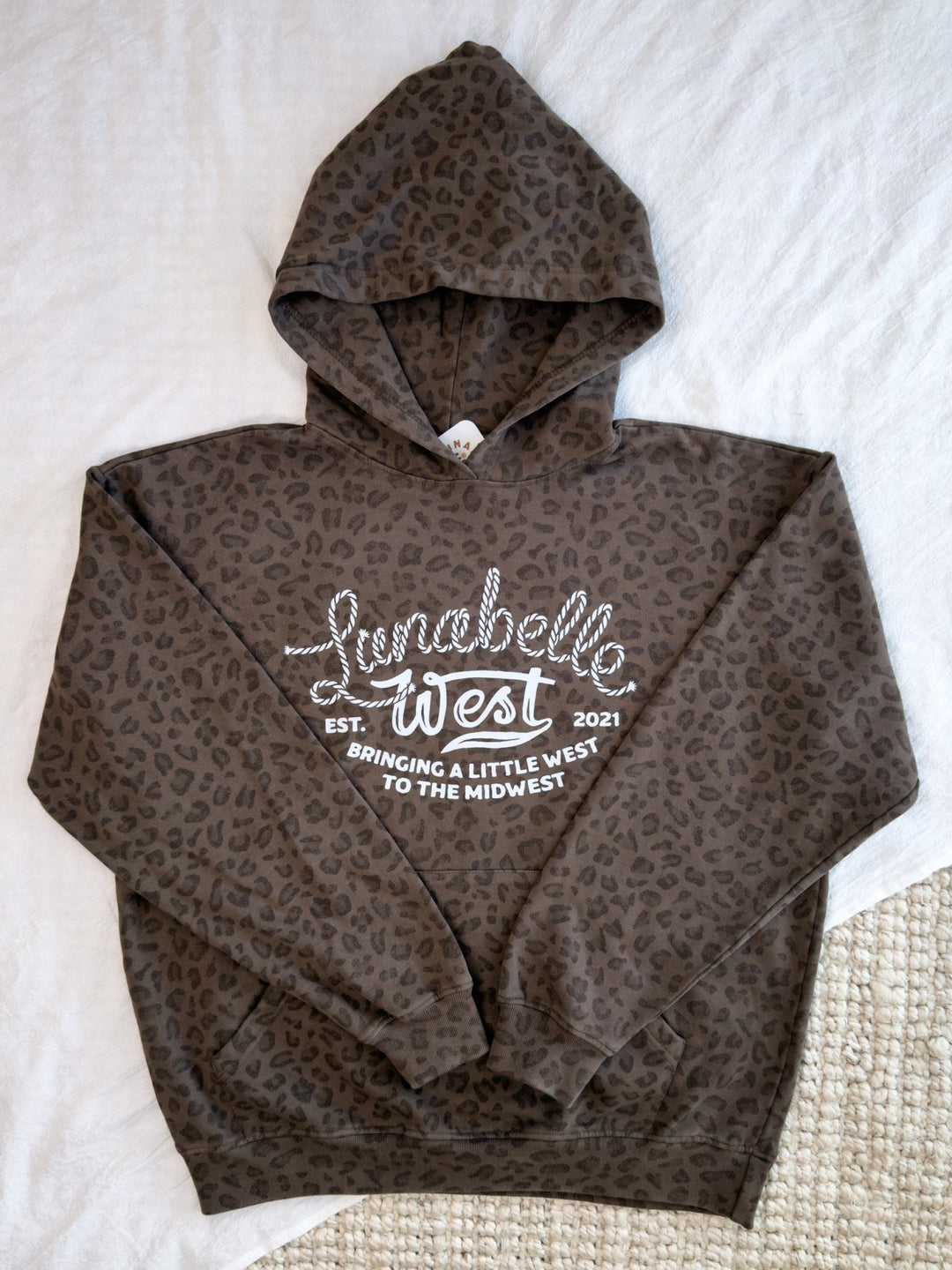 LW Logo Leopard Hoodie - Lunabelle West