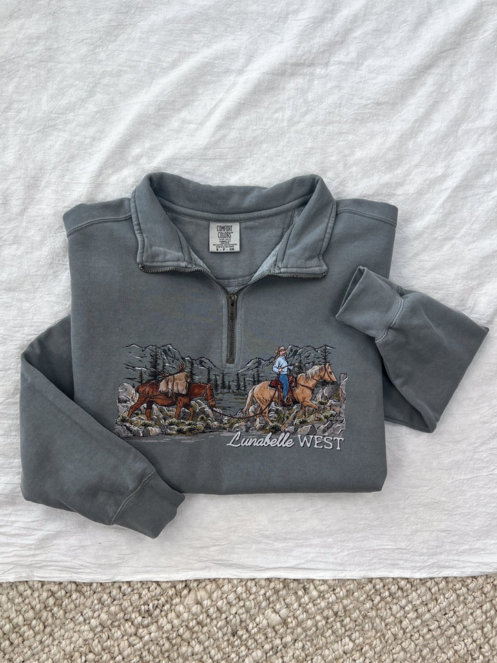 Mountain Trails Quarter Zip - Lunabelle West