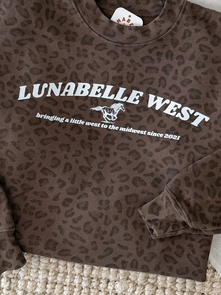 LW  Mustang Leopard Crewneck