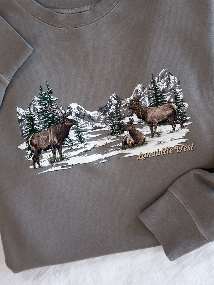 Northern Range Crewneck - Lunabelle West