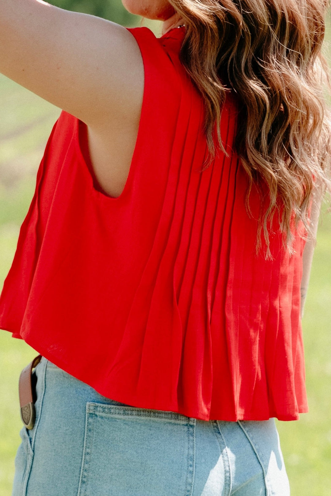 Quinn Pleated Top - Lunabelle West