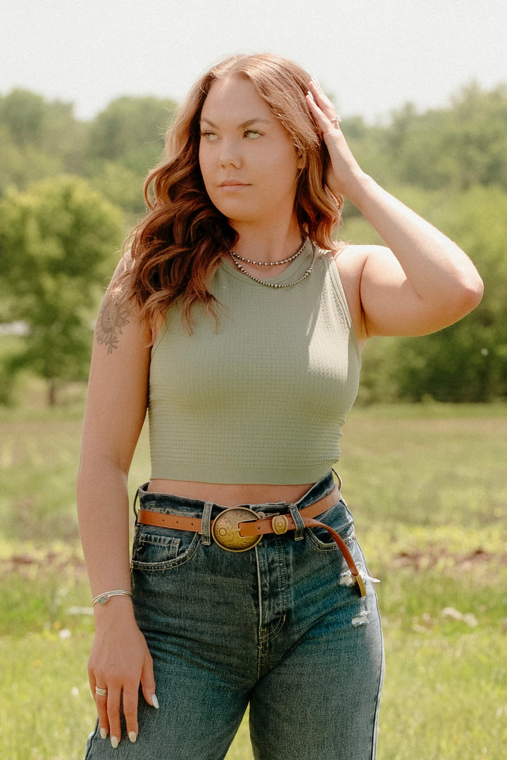 Nora Jacquard Tank - Lunabelle West