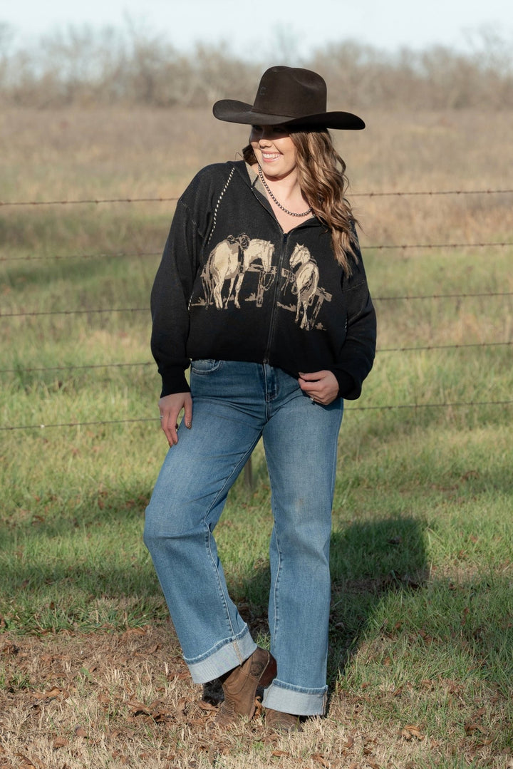 Jackson Knit Hoodie - Lunabelle West