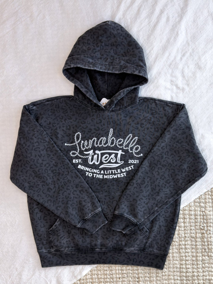 LW Logo Leopard Hoodie - Lunabelle West