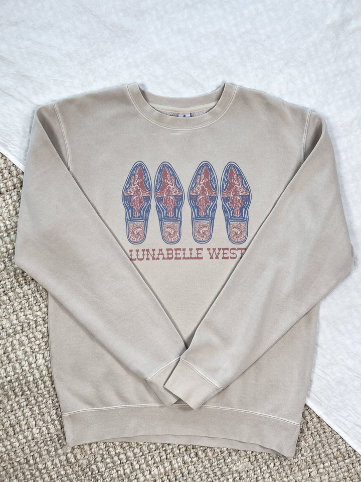 Boot Trail Crewneck - Lunabelle West