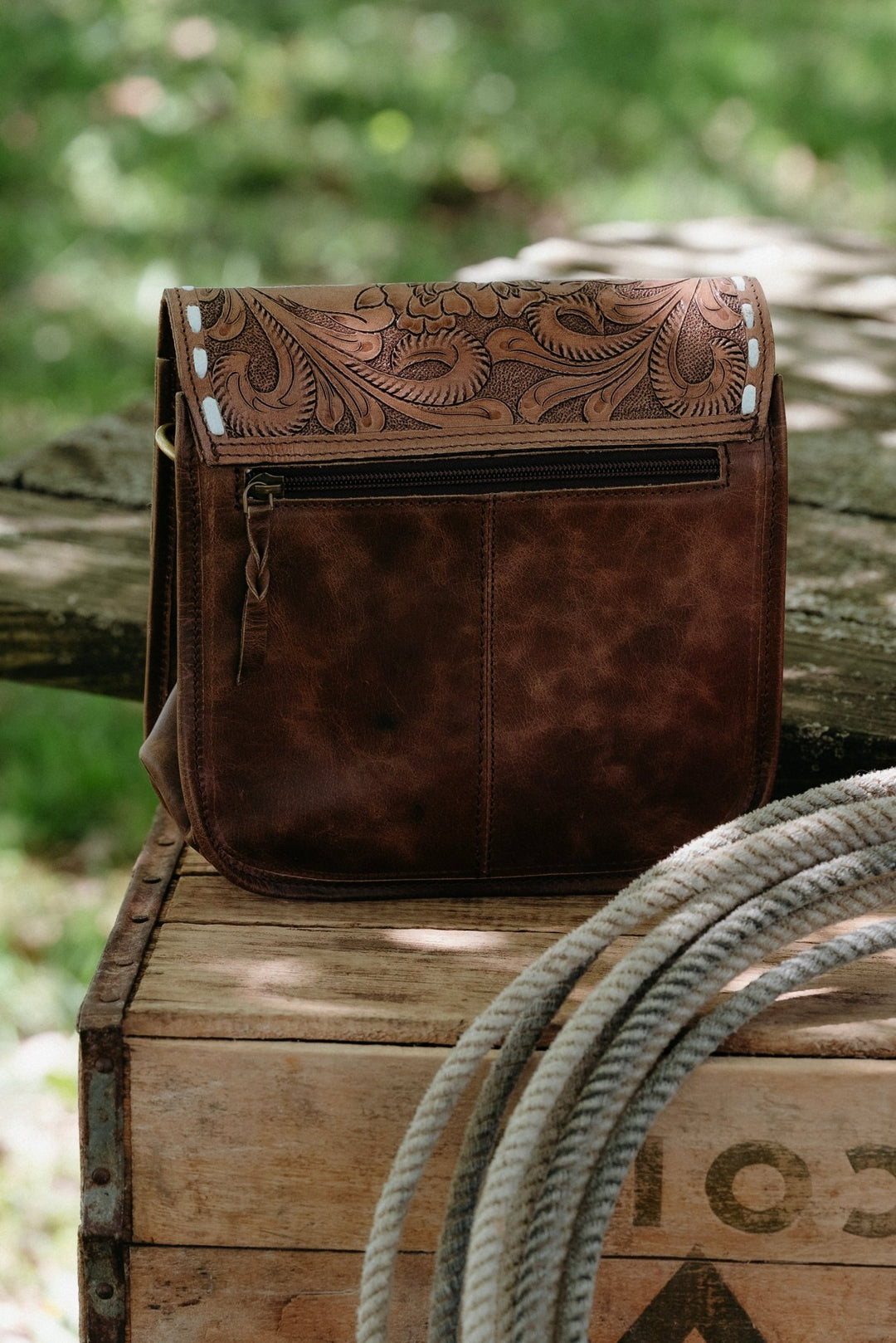 Tessa Leather Purse - Lunabelle West