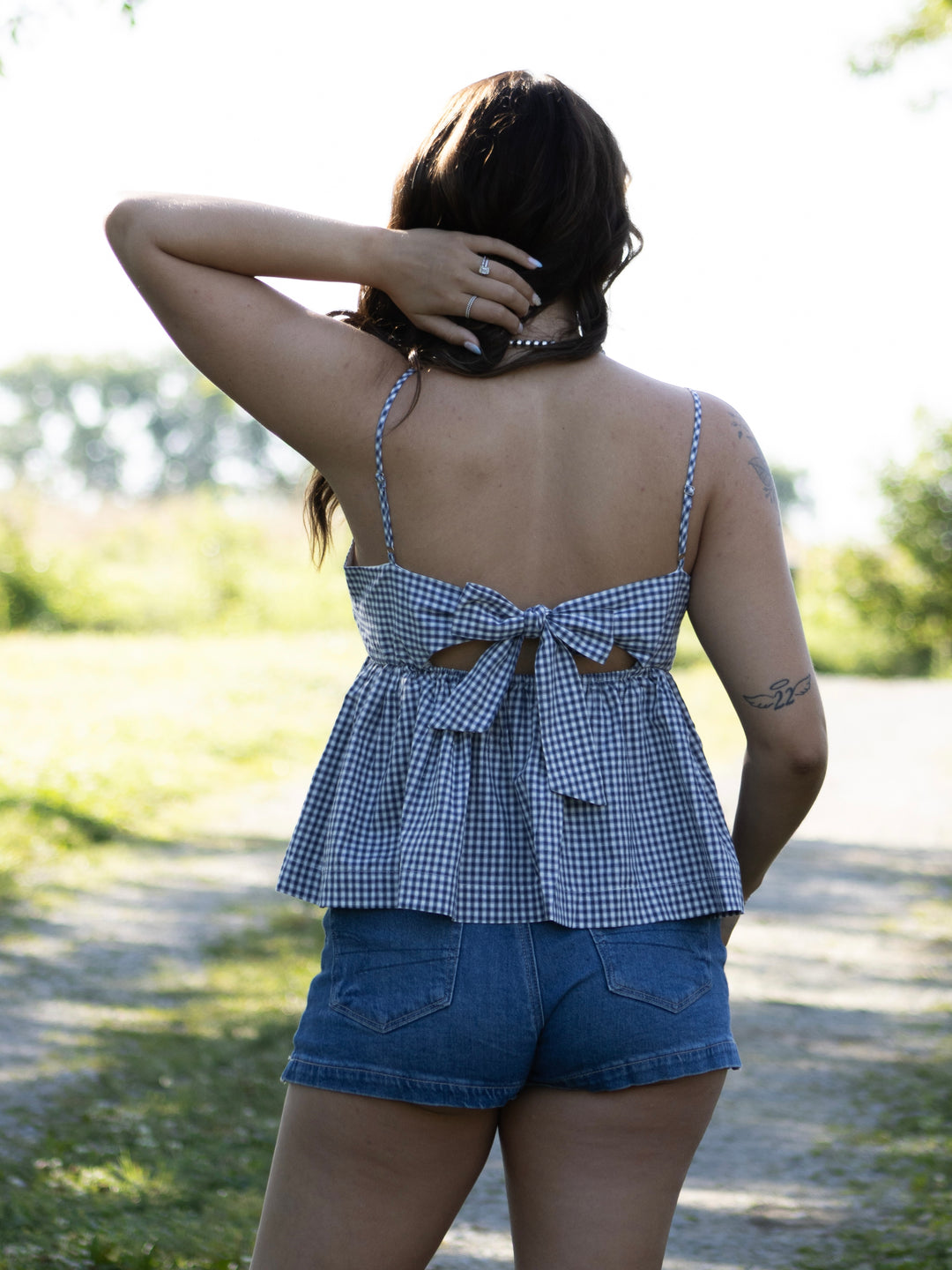Talia Gingham Tank