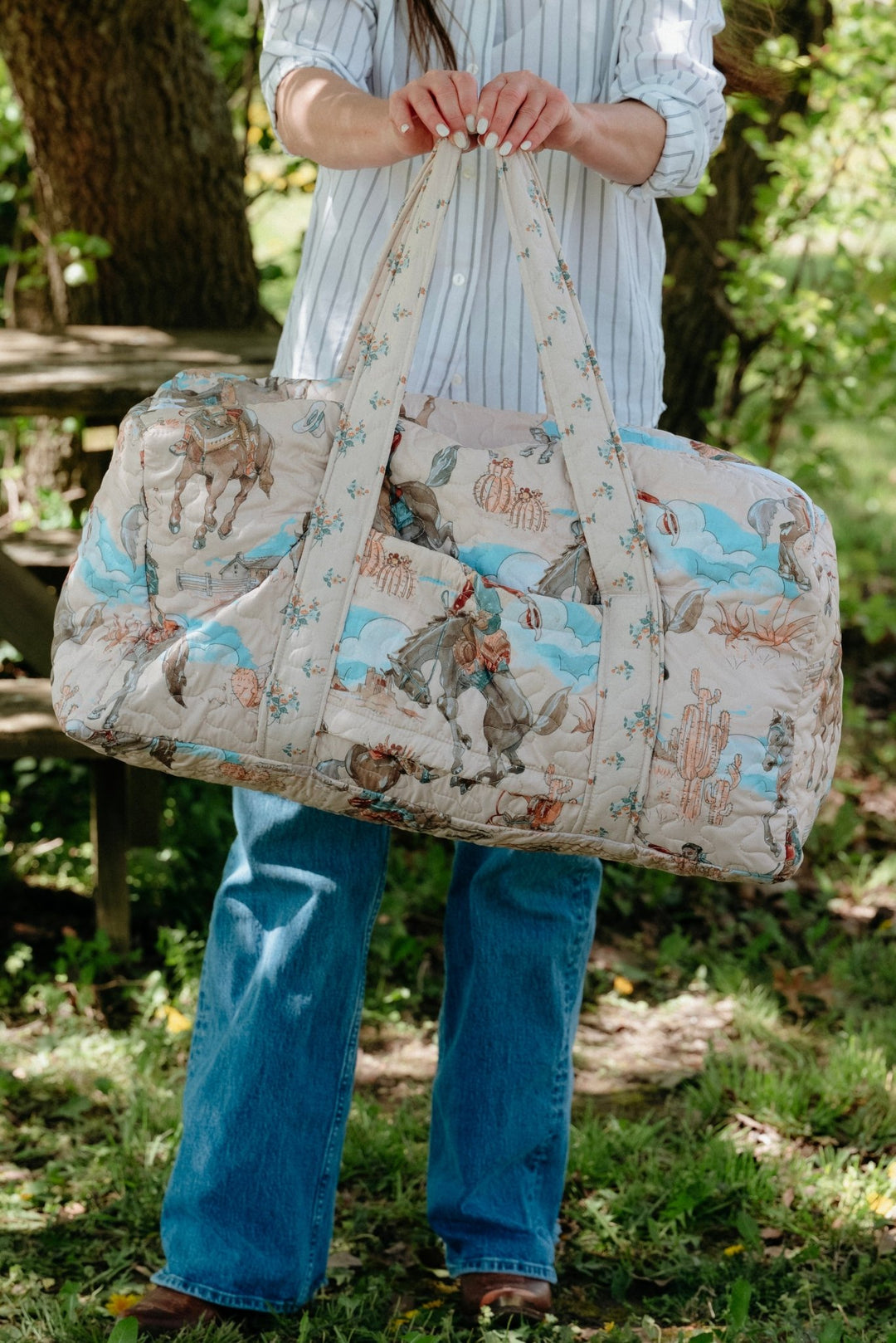 Laramie Quilted Duffel Bag - Lunabelle West