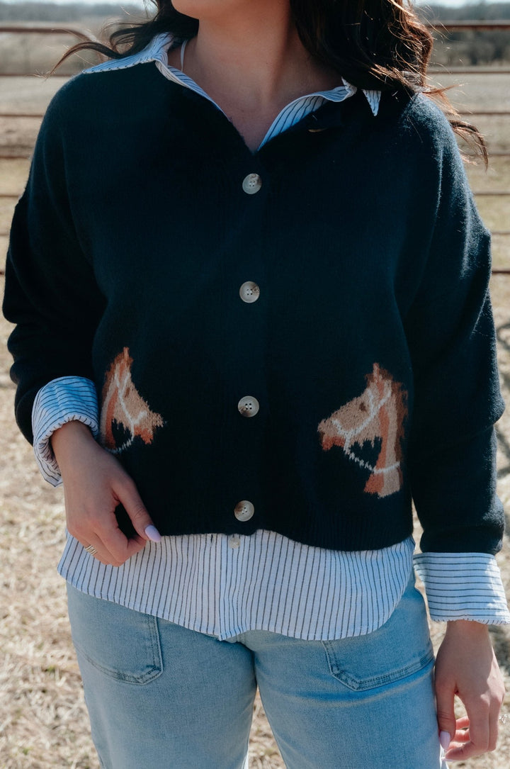 Equestrian Dream Cardigan - Lunabelle West
