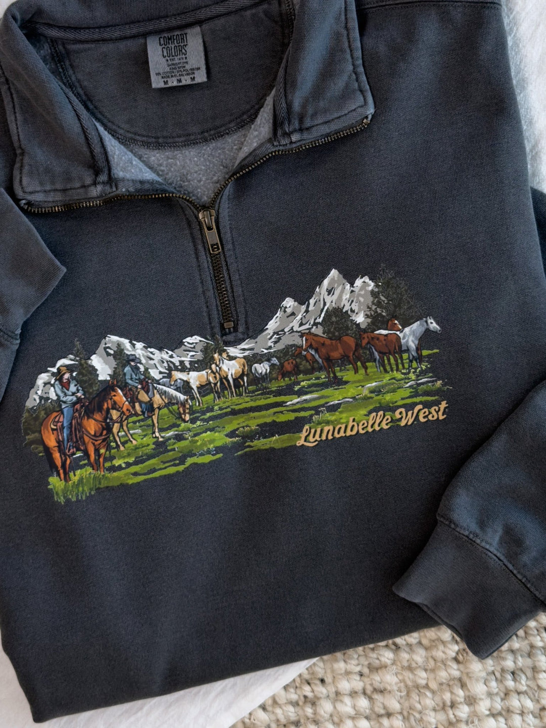 Cowboy Valley Quarter Zip - Lunabelle West