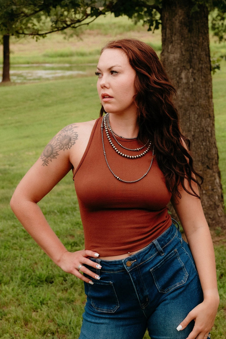 Macon Tank Top in Spice - Lunabelle West