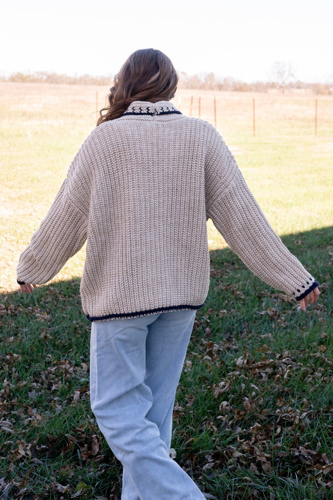 Harper Chunky Knit Cardigan - Lunabelle West