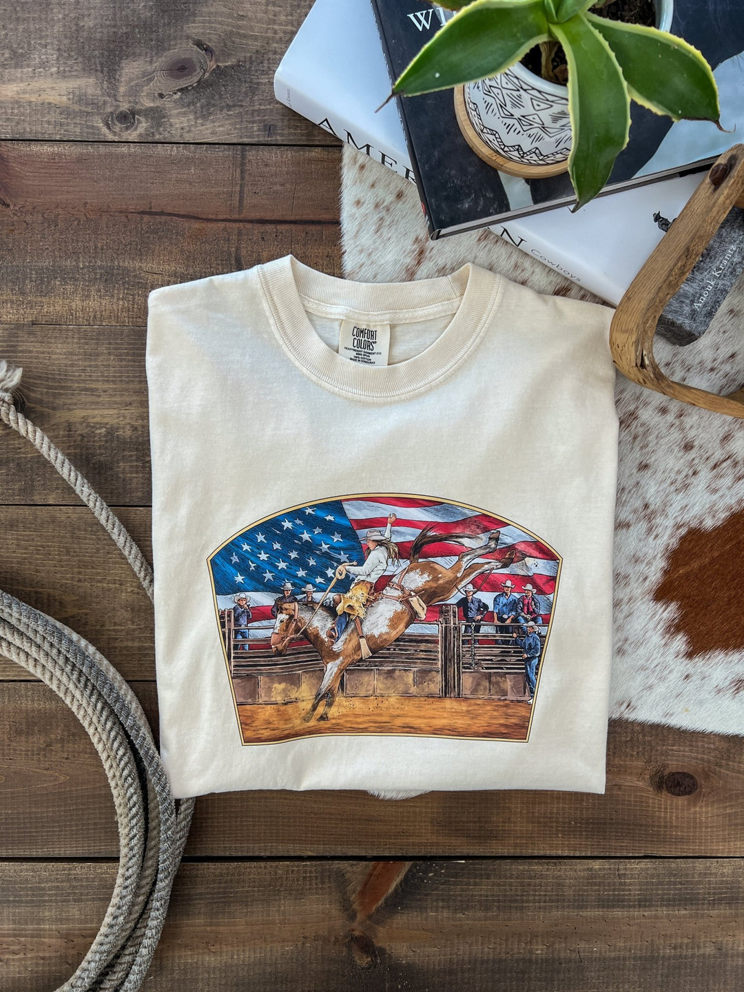 All American Cowgirl Tee - Lunabelle West