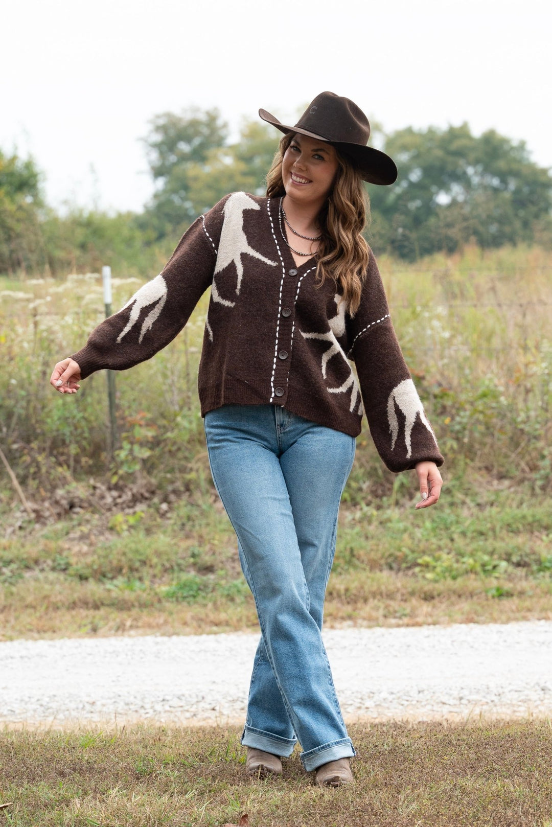 Oaklynn Horse Cardigan - Lunabelle West